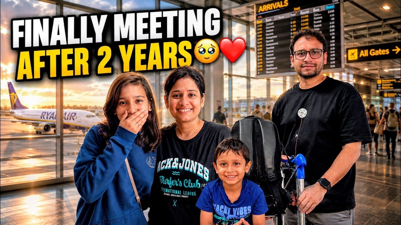 ✈️ Reunited in Amsterdam: Finally Meeting Aaryu, Chachu & Chachi After 1.5 Years!